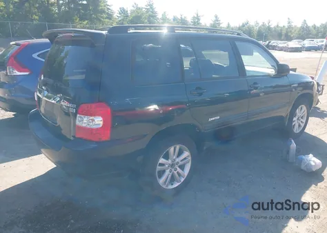 2006 Toyota Highlander Hybrid из США, поврежденный, VIN JTEEW21A860029225